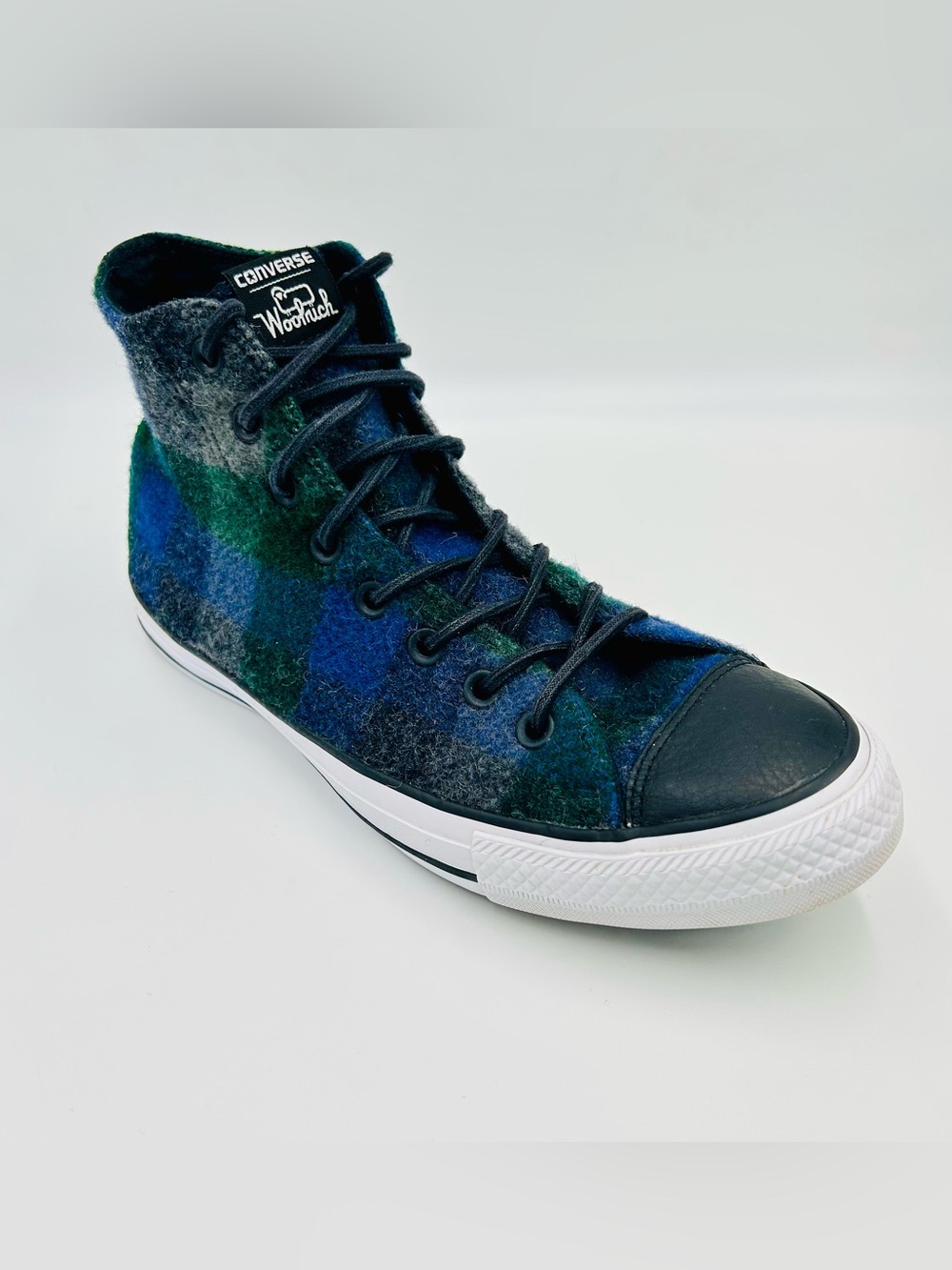 Converse x Woolrich Chuck Taylor All Star Plaid Wool High Tops Women size 10
